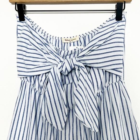 THE BLUE DOOR BOUTIQUE SEASIDE STRAPLESS BLUE WHITE LARGE DRESS BRAND NEW - Picture 2 of 6